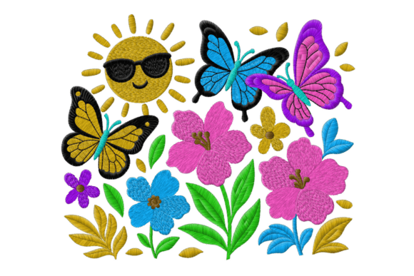 Beautiful Summer Flowers Embroidery Review