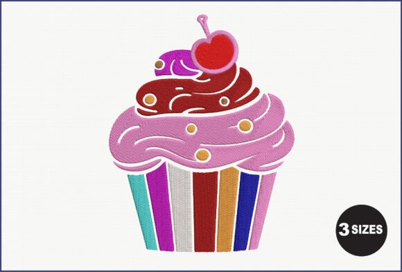 Colorful Cupcake Embroidery: A Designer's Review