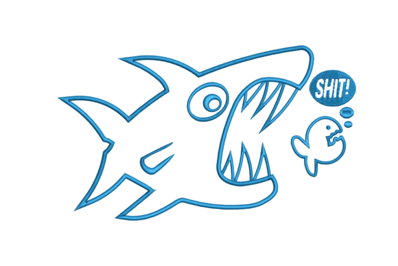 Cute Shark Embroidery Design Review