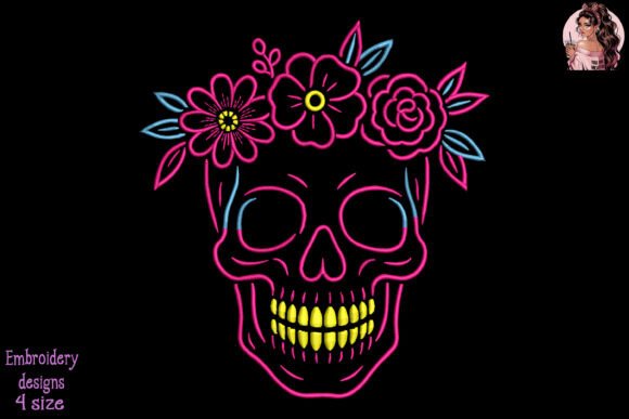 Floral Skull Glow Embroidery Review