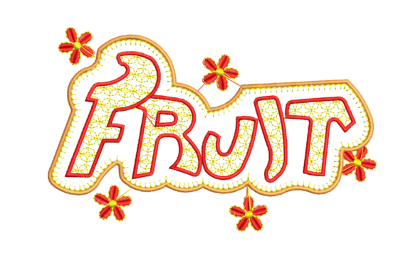 Fruit Word Embroidery Design Review