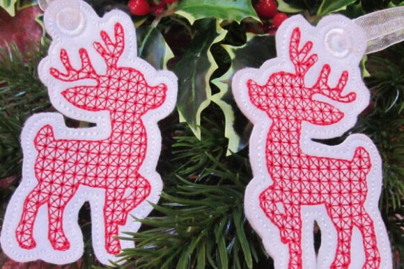 ITH Christmas Tag – Reindeer Embroidery Review
