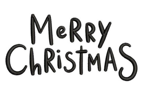 Merry Christmas Lettering Embroidery Review