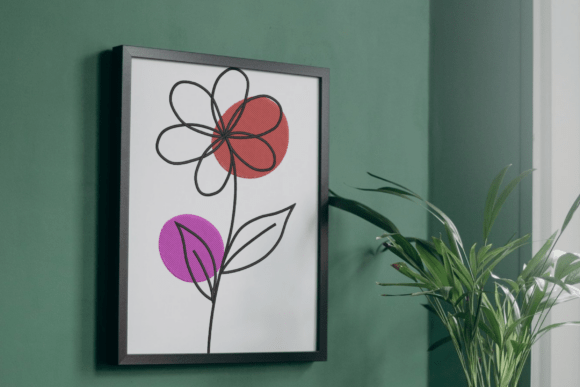 Minimal Line Flower Embroidery Design Review