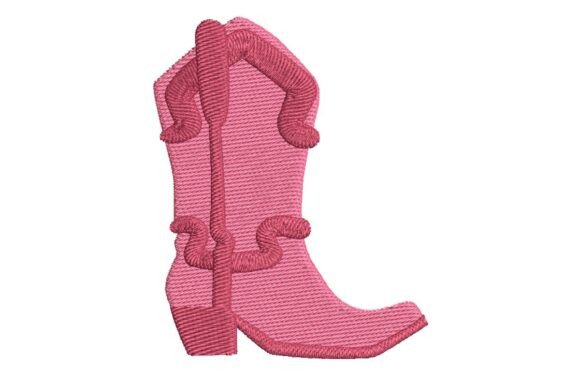 Pink Western Cowboy Boot Embroidery Design Review