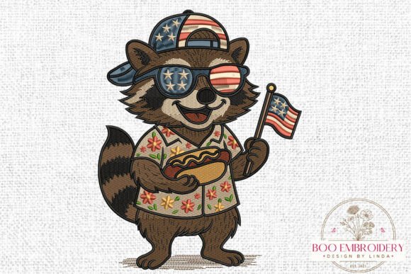 Raccoon Hot Dog Embroidery Design Review