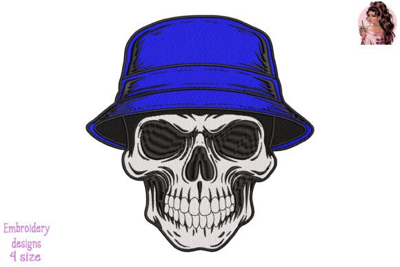 Skull with Police Bucket Hat Embroidery Review