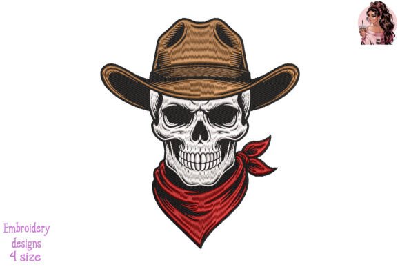 Vintage Cowboy Skull Embroidery Review