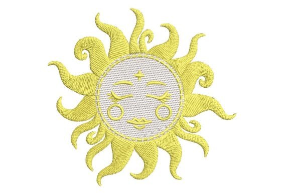 Whimsical Sun Face Embroidery Design Review